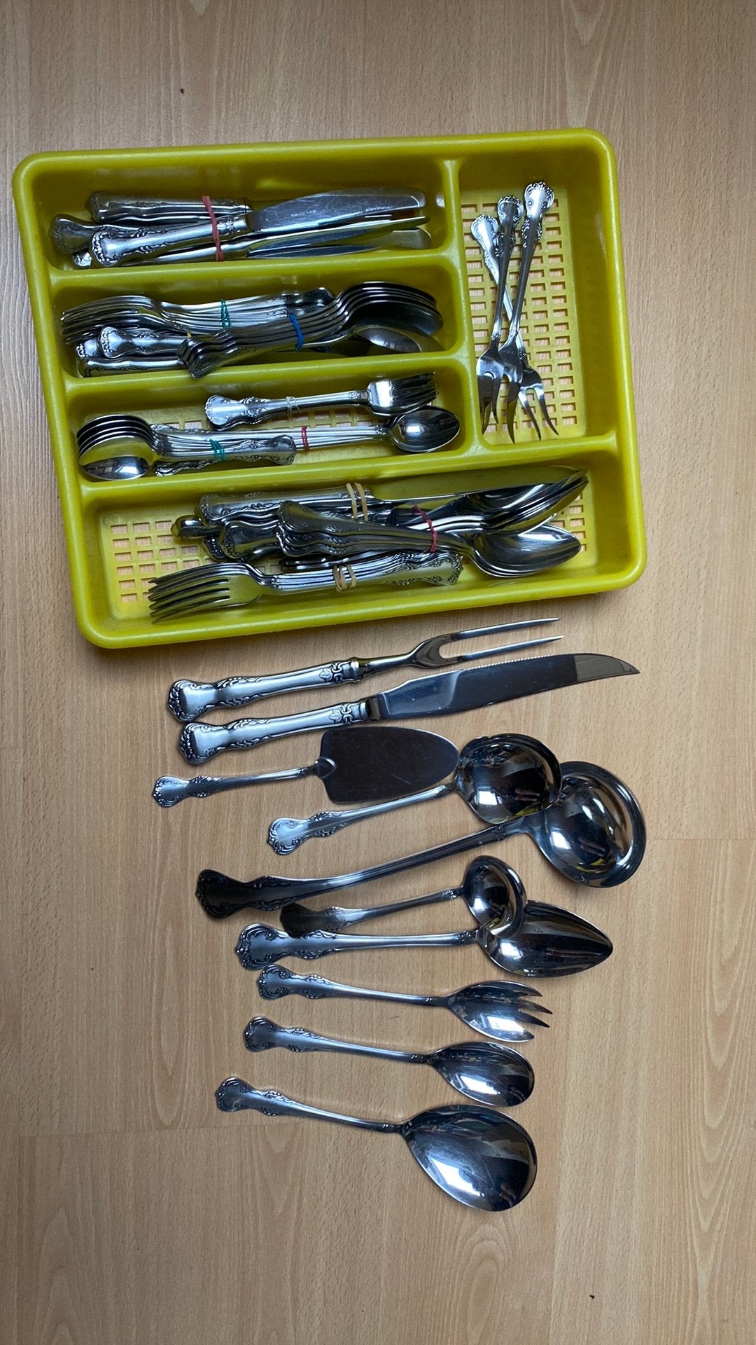 Vintage Gero Zilmeta bestek voor 6 personen., Set de couverts, Gero, Enlèvement, Utilisé