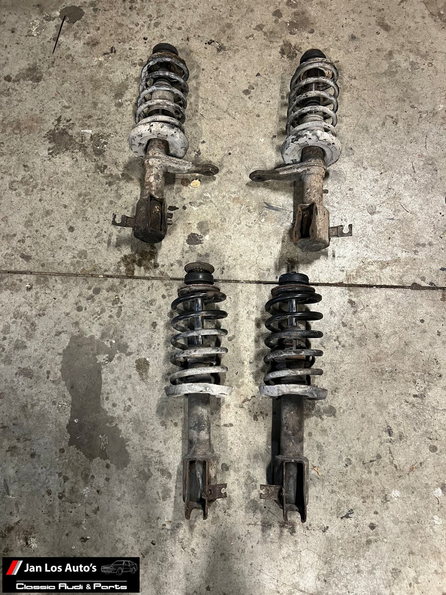 Audi coupe 90 B3 quattro veerpoot set rondom, -, Origine de la pièce connue, Audi, Utilisé