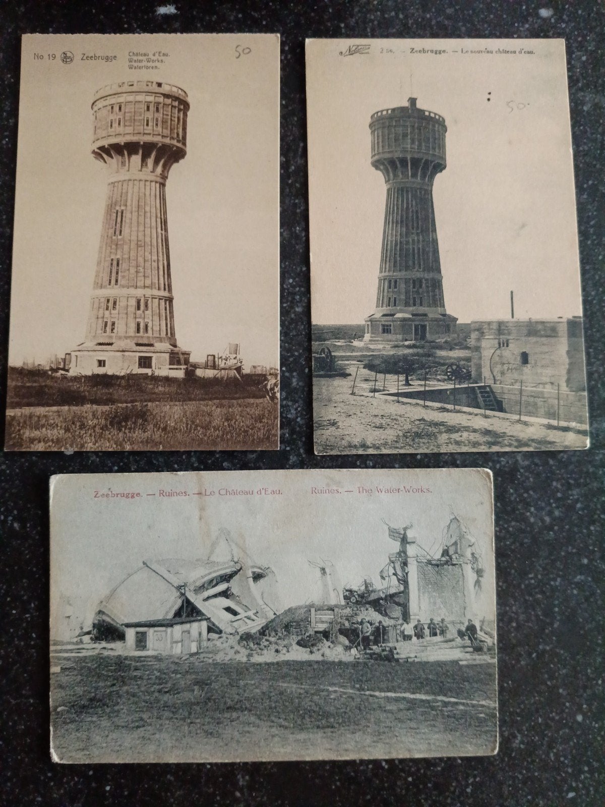 postkaarten Zeebrugge te koop, Ophalen