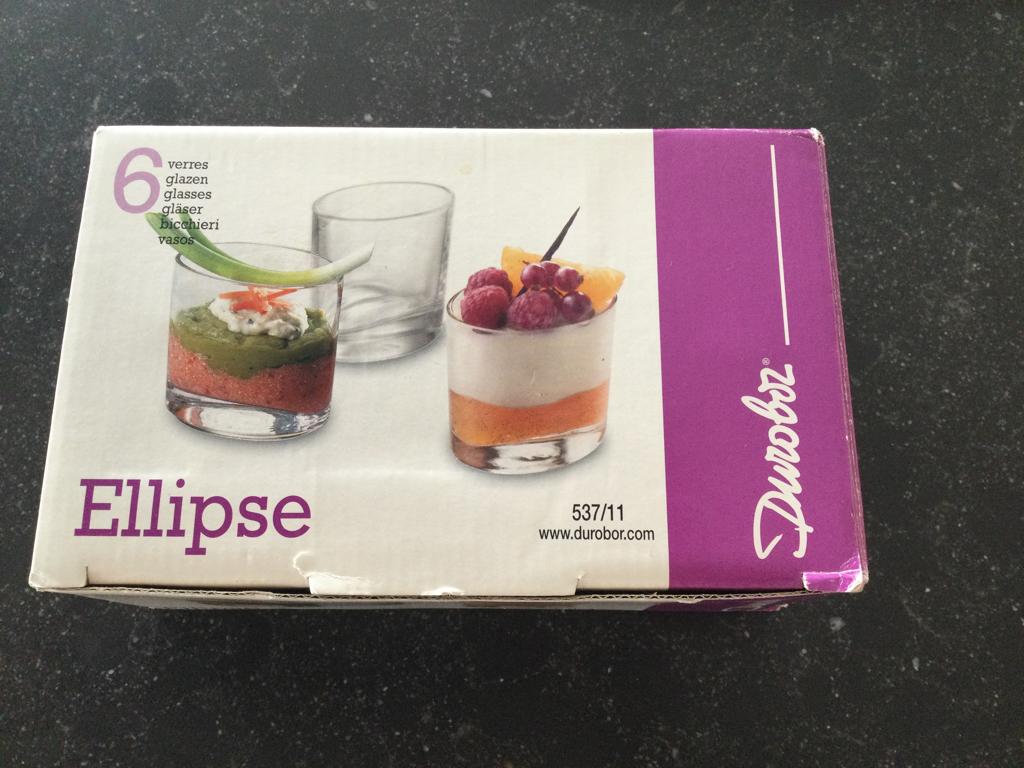 Dessert  aperitief glazen, Ophalen, Nieuw