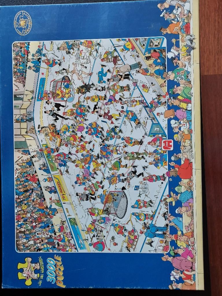 Jan van Haasteren puzzel IJshockey 3000 stukjes, Envoi, Plus de 1 500 pièces, Utilisé, Puzzle