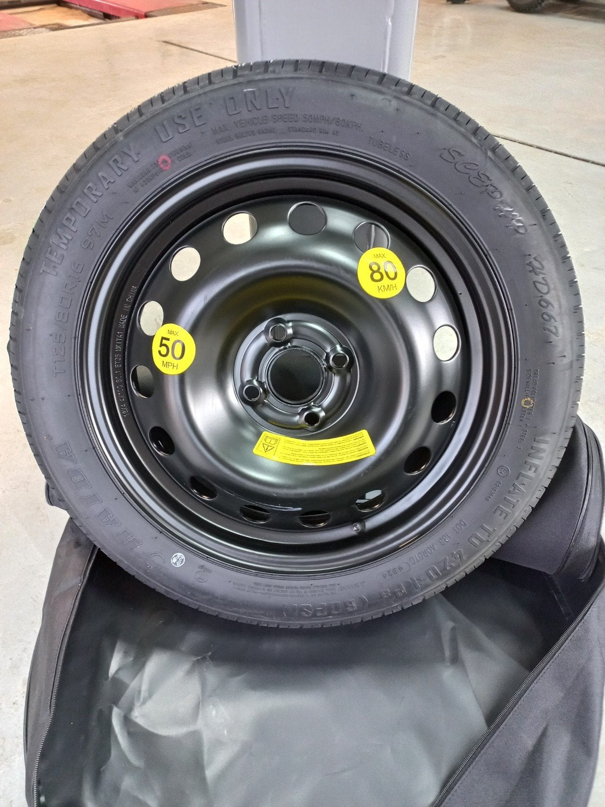 Roue de secours 4x100 16 pouces Kia, Hyundai, Toyota,..., Autos : Pièces & Accessoires, Pneus & Jantes, Enlèvement