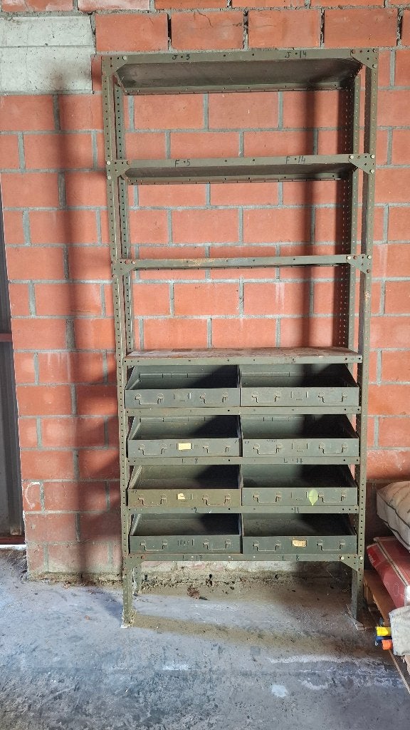 metalen rek met 8 laden, Bricolage & Construction, Boîtes à outils, Enlèvement, Utilisé