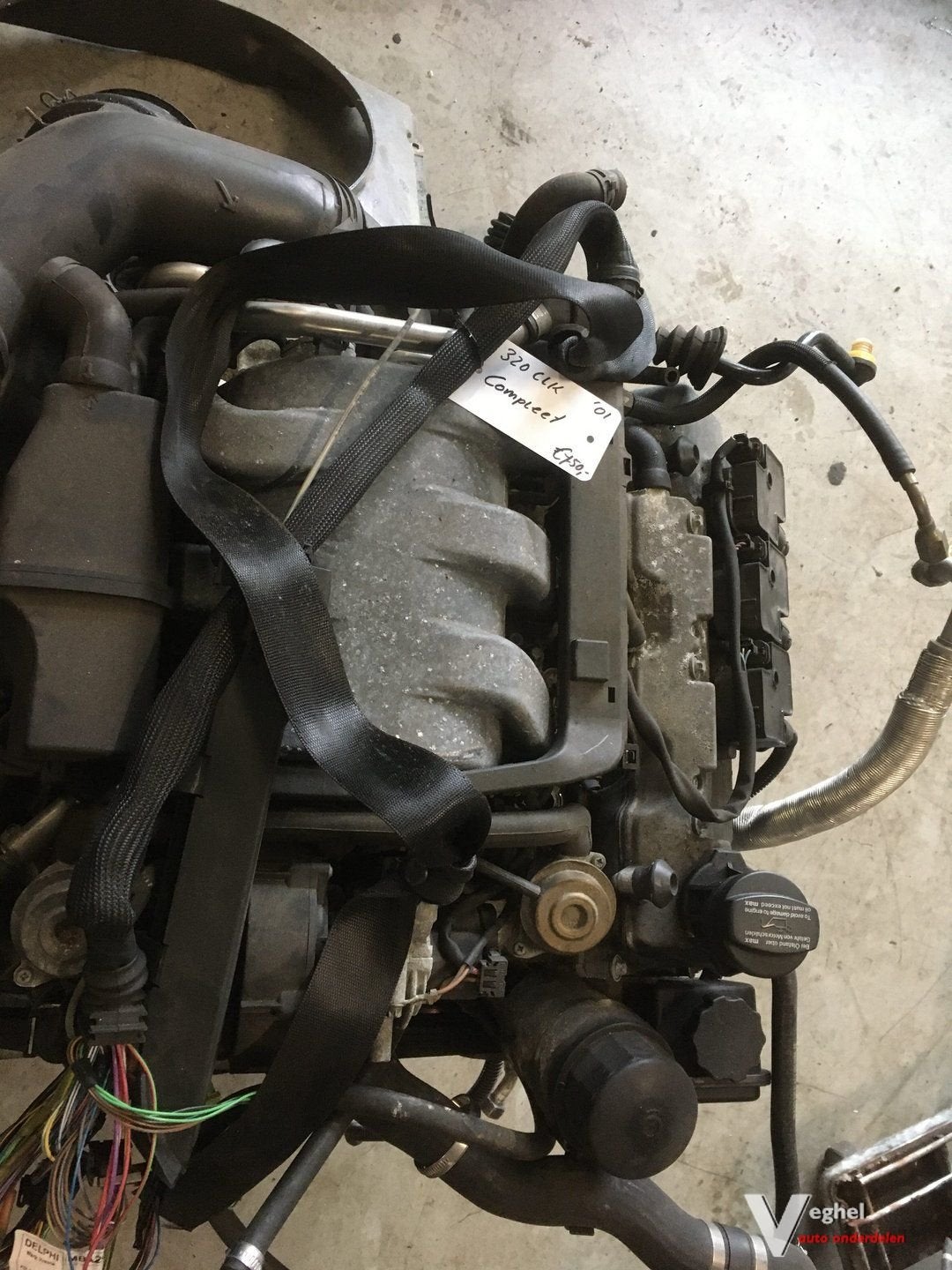 Mercedes 320 CLK '01 motorblok, Ophalen, Gebruikt, -, -