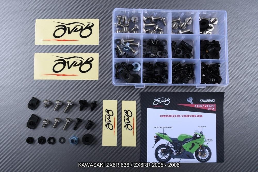 Kuip bouten set voor KAWASAKI ZX6R / ZX6RR 2005 2006, Motoren, Ophalen of Verzenden, Nieuw