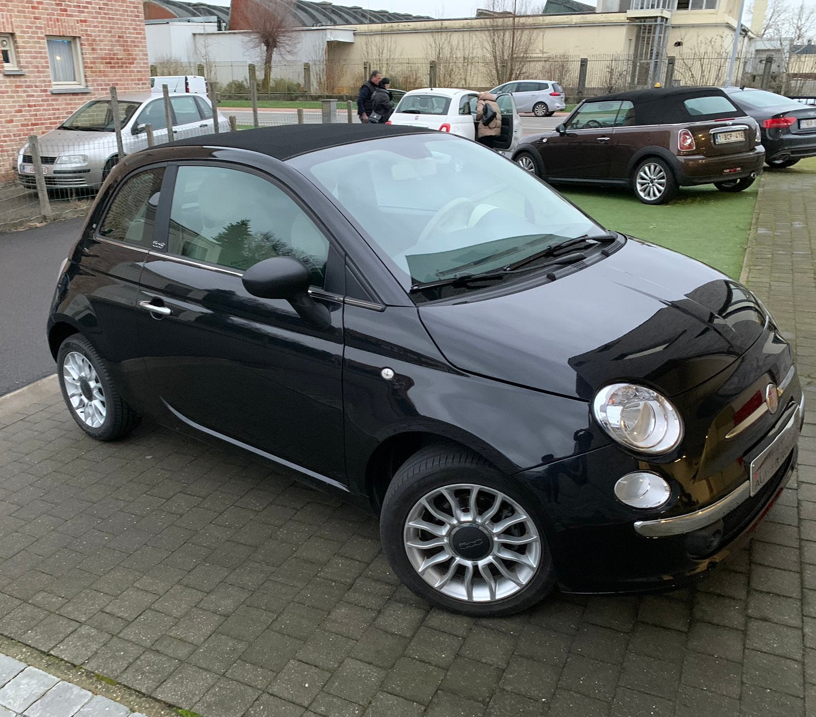 Prachtige Fiat 500c Cabrio! weg wegens Firmawagen, Auto's, Euro 5, Stof, Cabriolet, 899 cc