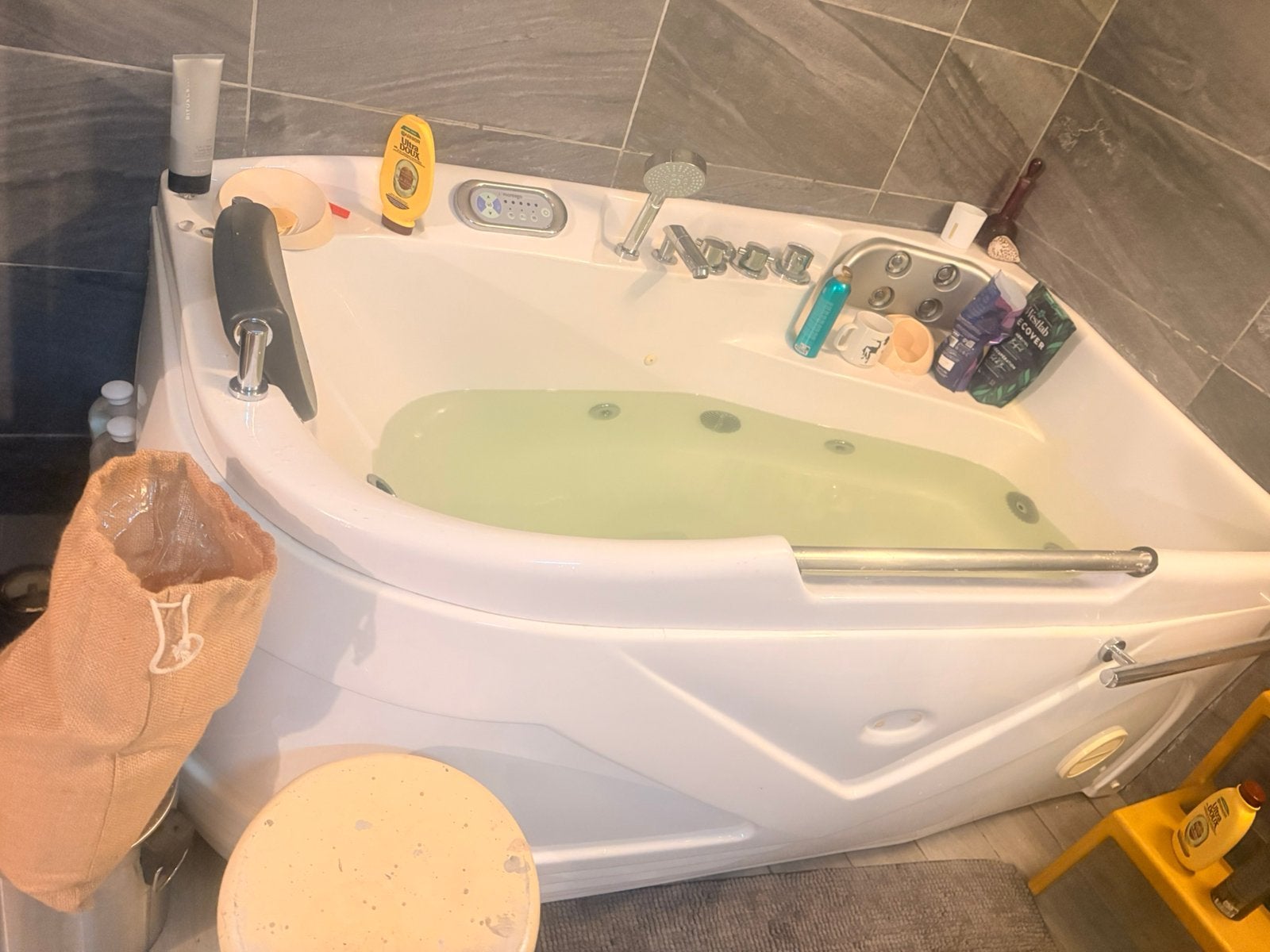 Bubbelbad en douche-stoomcabine, Ophalen, Gebruikt