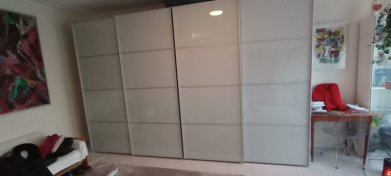 Te koop: Grote schuifdeurkast met spiegel – €350 zsm weg!, Huis en Inrichting, Kasten | Kleerkasten, Gebruikt, 200 cm of meer