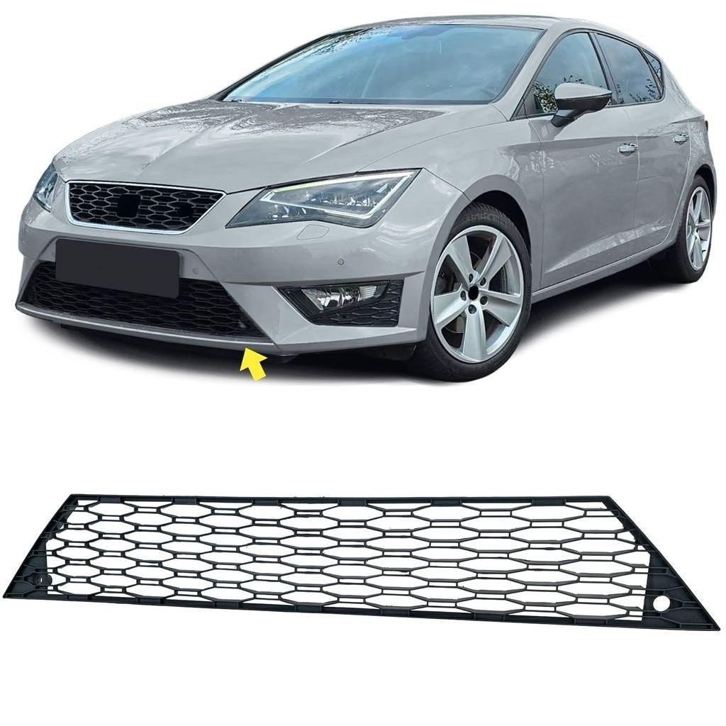 Grill Voorbumper Voor Seat Leon FR 5F Facelift Honingraat, Verzenden