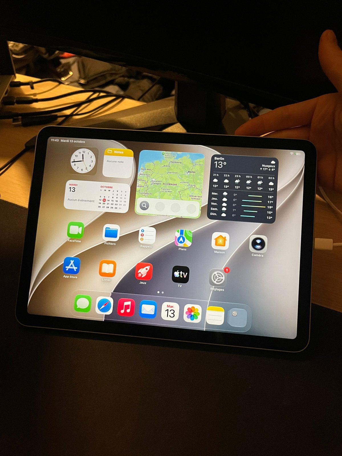 Apple ipad air 4 (2020) comme neuf, Informatique & Logiciels, Enlèvement, Comme neuf, Bleu, Apple iPad