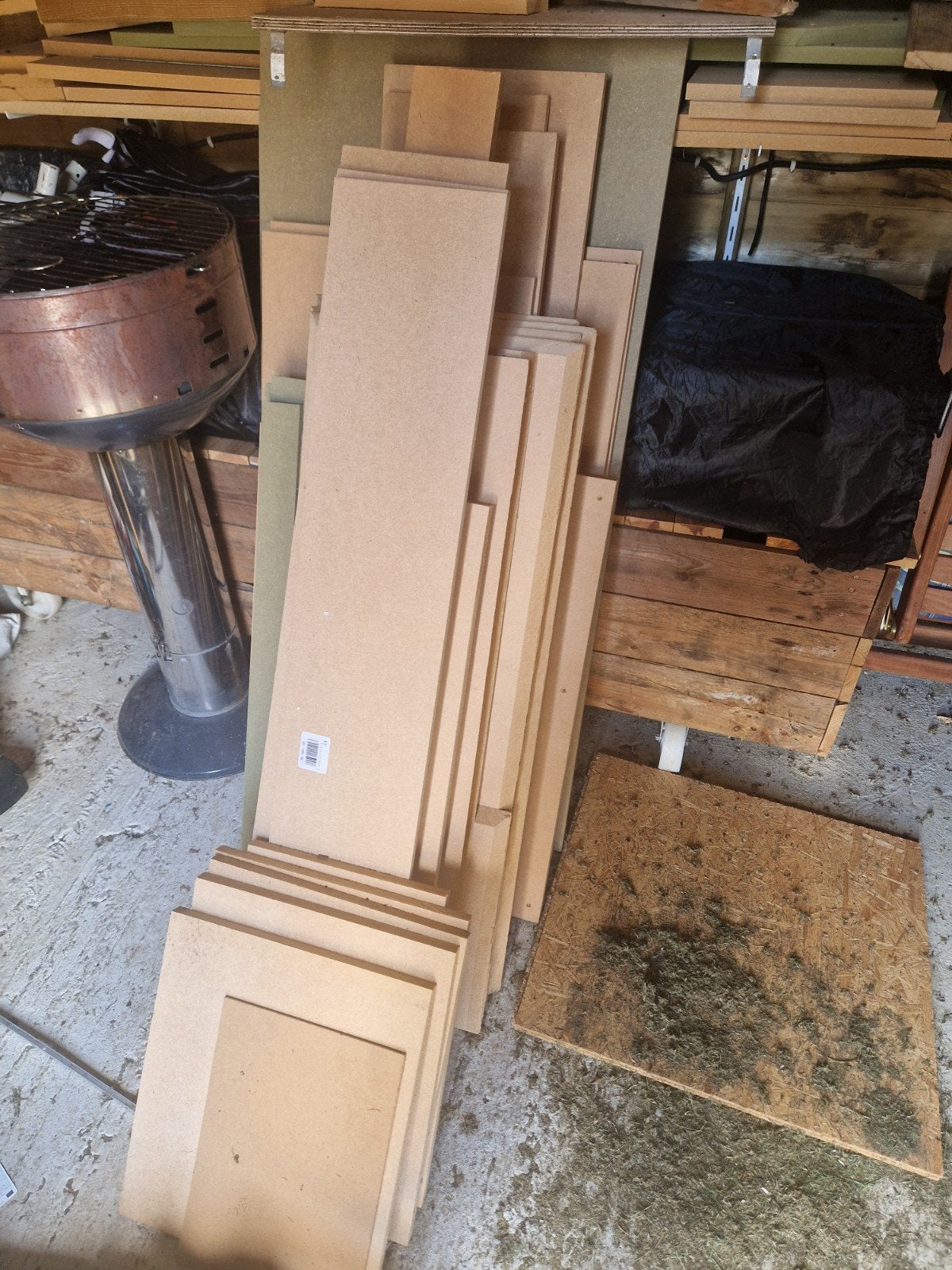 gratis partij verschillende afmetingen mdf planken, Doe-het-zelf en Bouw, Ophalen, Nieuw, Overige houtsoorten, Plank