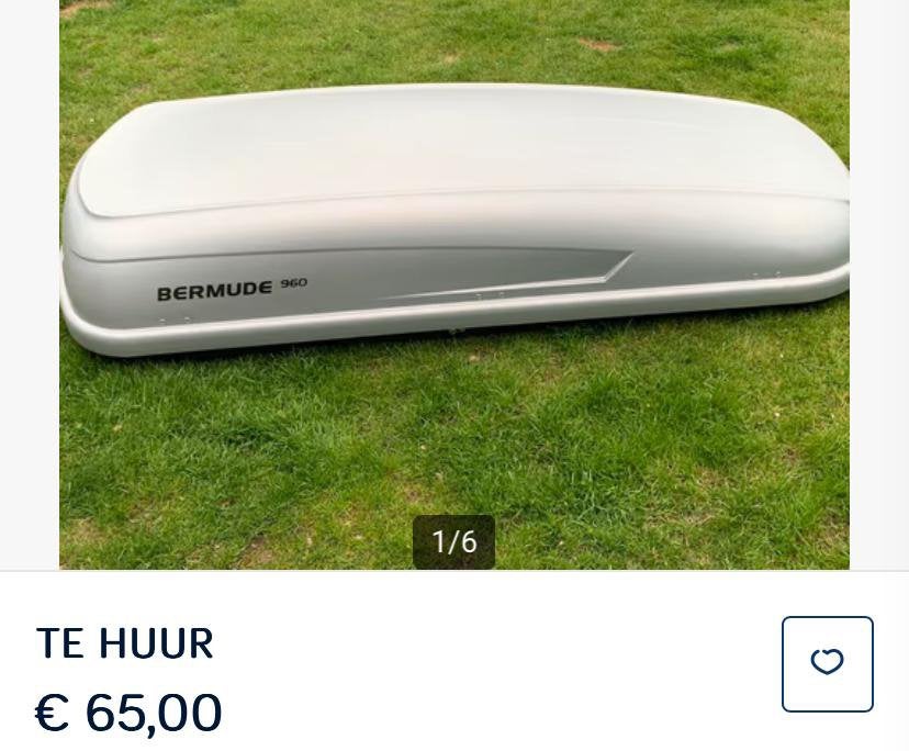 TE HUREN dakkoffer, Enlèvement, Comme neuf