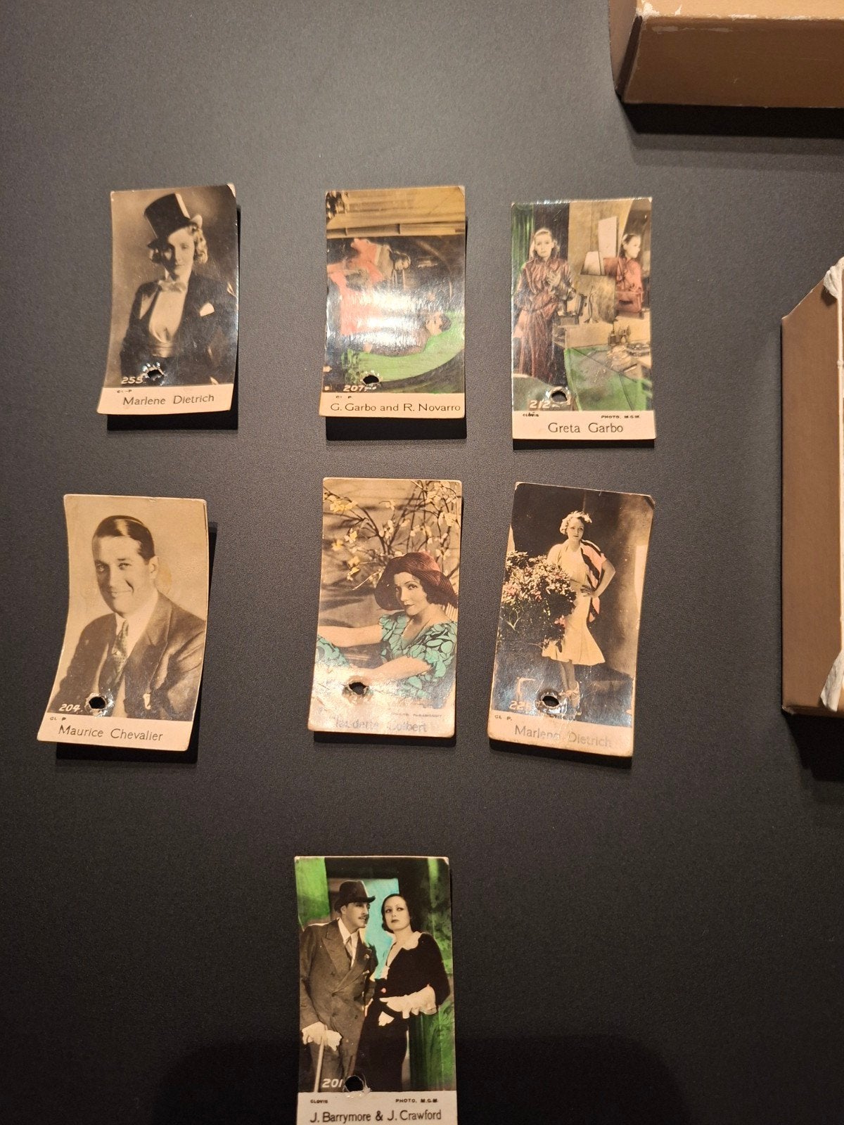 Set kleine cinematografische fotokaarten uit 1930., Ophalen of Verzenden