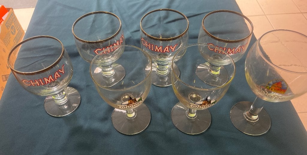 21 Bierglazen, Verzamelen, Ophalen, Gebruikt