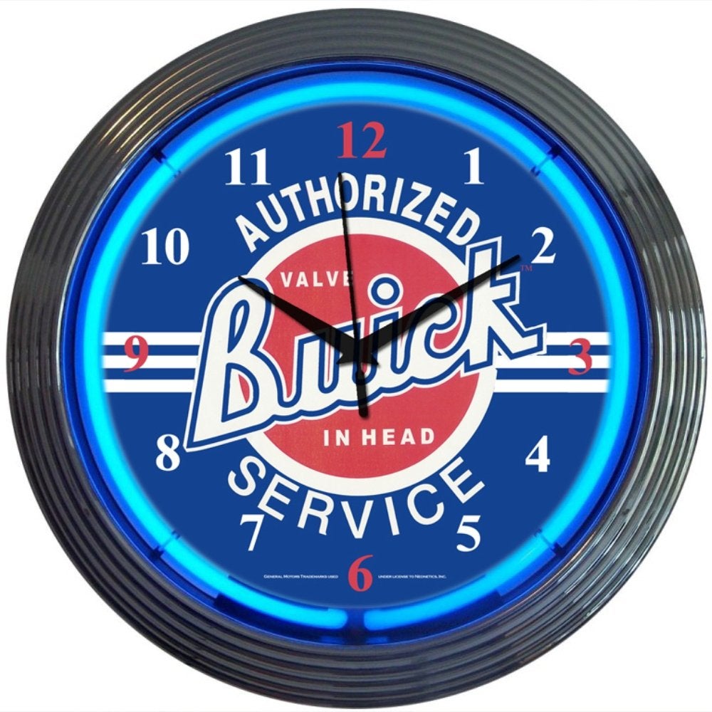 Retro Chrome and Neon Wall Clock 38cm x 15cm, Enlèvement ou Envoi, Neuf, Table lumineuse ou lampe (néon)