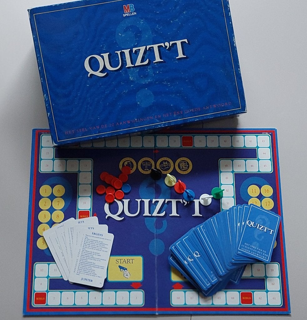 Quizt't, Hobby en Vrije tijd, Vijf spelers of meer, Ophalen, Gebruikt, MB spellen