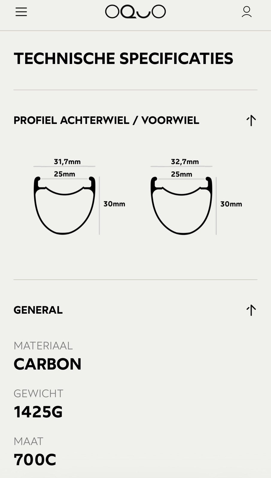 Carbon Gravel wielset - Oquo RC30TEAM Sram XDR Set, Fietsen en Brommers, Ophalen, Zo goed als nieuw, Carbon