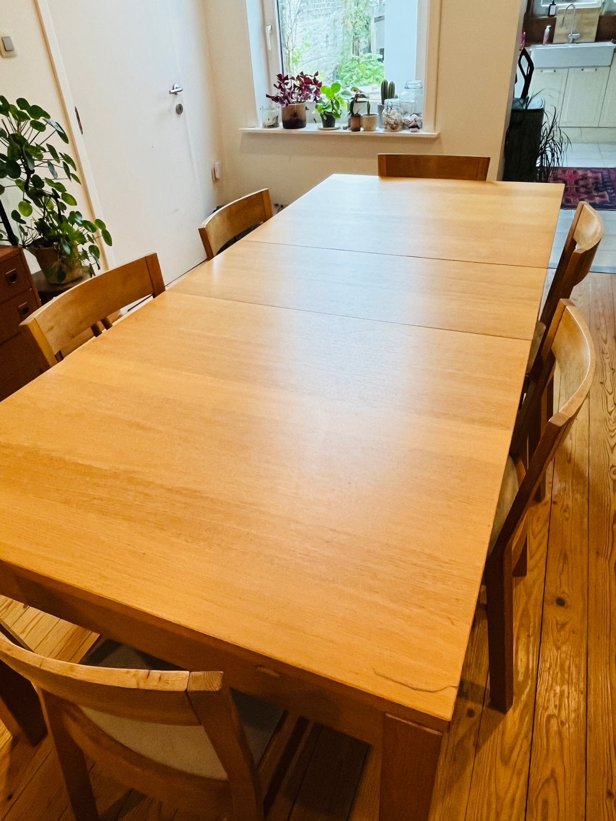 Grote uitschuifbare tafel, Huis en Inrichting, Ophalen, Gebruikt