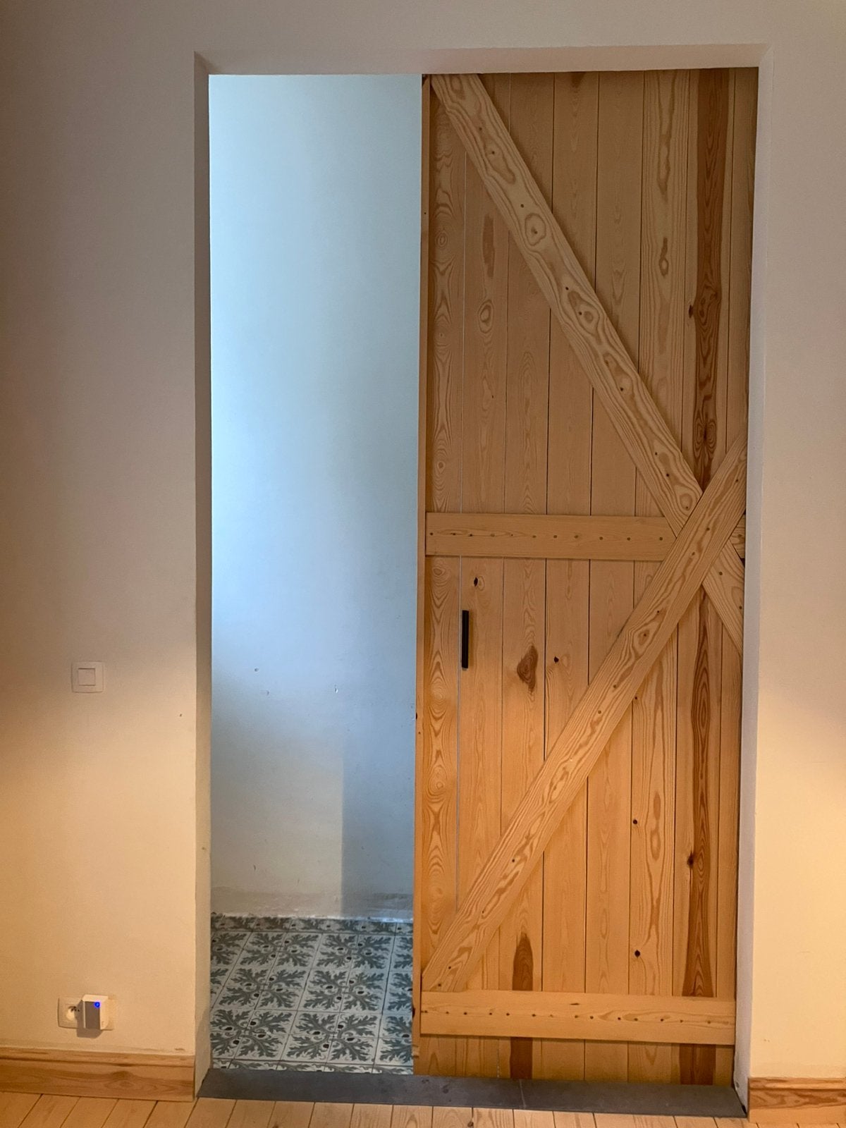 Grenen schuifdeur/ loftdeur/ moet vandaag 20/8 weg!!!!, Doe-het-zelf en Bouw, Deuren en Vliegenramen, Ophalen, Schuifdeur, Zo goed als nieuw