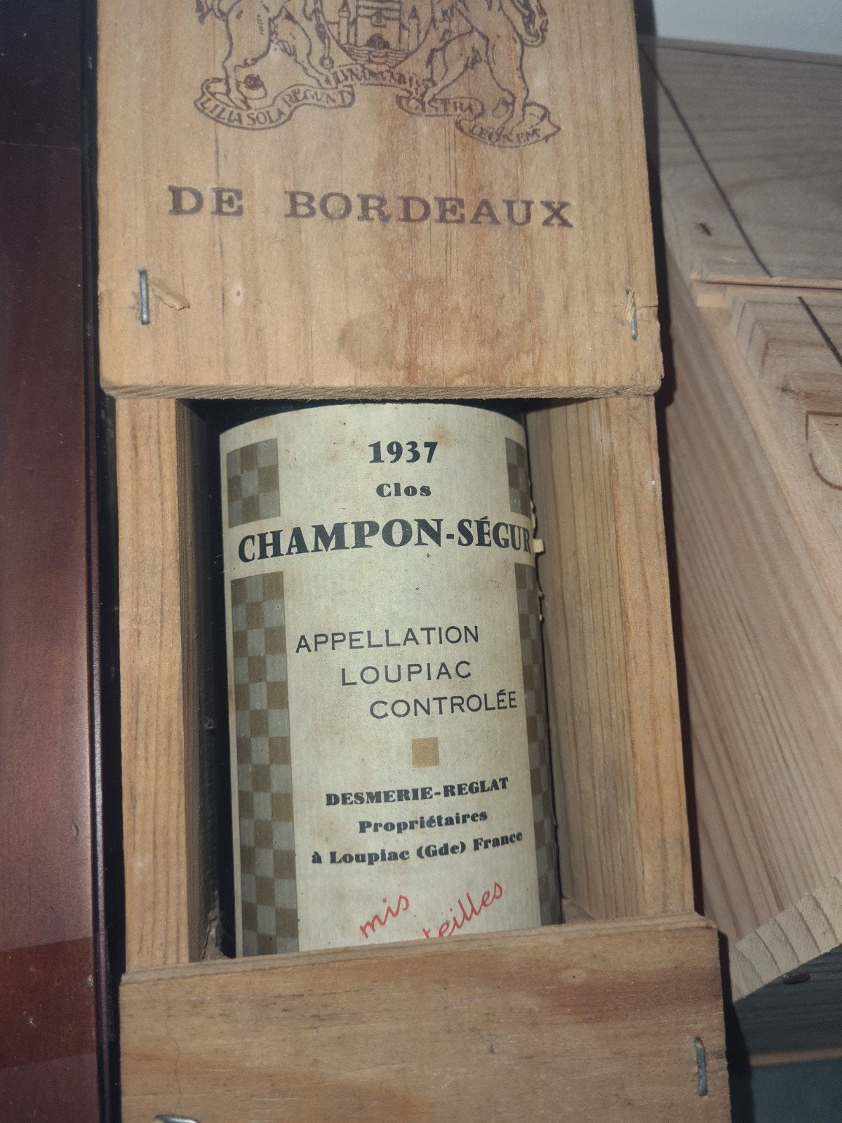 vin blanc 1937, Enlèvement ou Envoi, Vin blanc