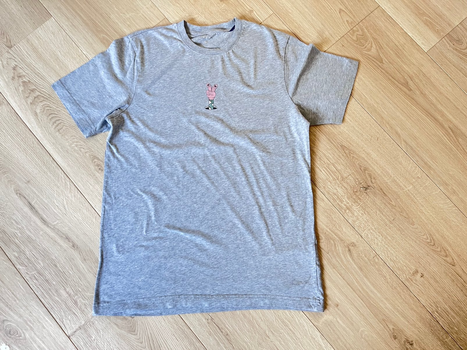 Grijze t-shirt Woody maat XS, Ophalen of Verzenden, Gebruikt, Jongen of Meisje, Shirt of Longsleeve