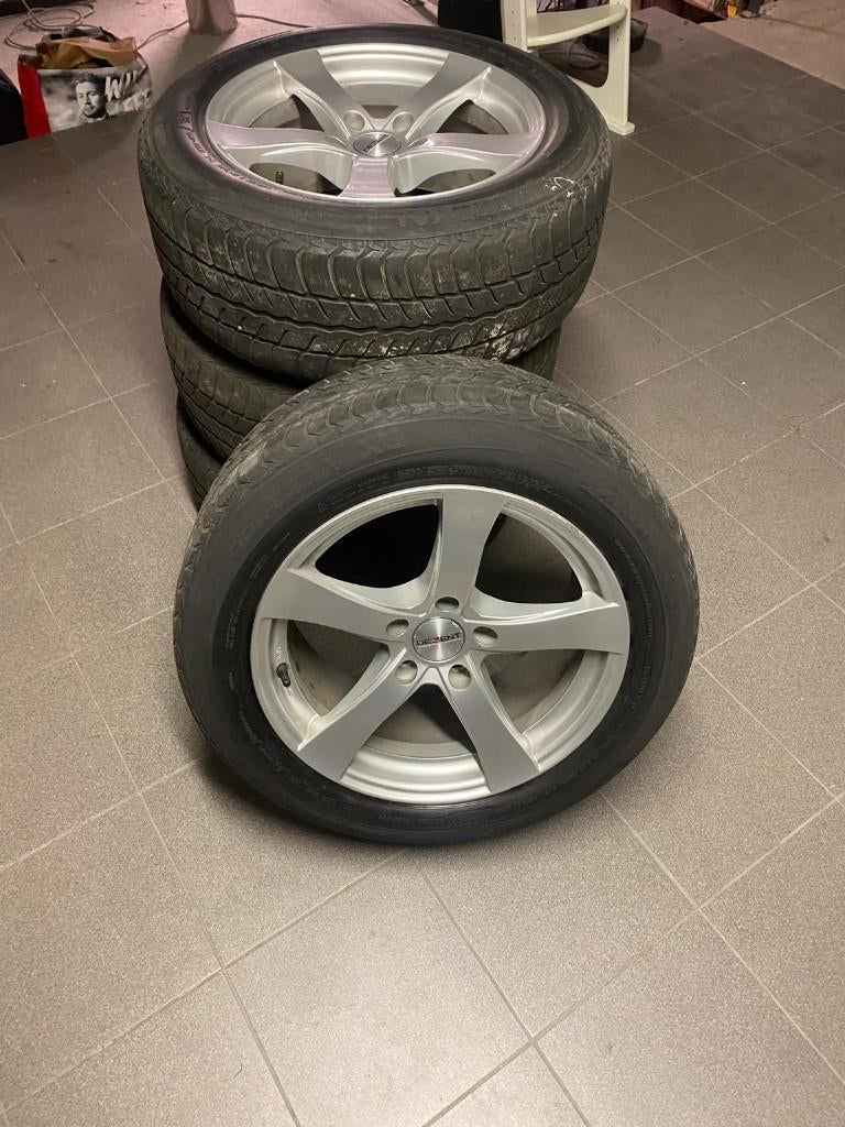 4 complete alu velgen +autobanden, Auto-onderdelen, Banden en Velgen, Ophalen, Gebruikt, Banden en Velgen, All Season
