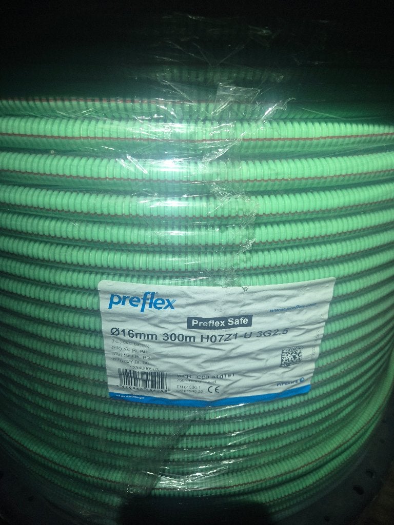 preflex groen 3g2.5 300m, Ophalen