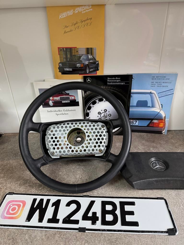 Mercedes leren stuur w201 w126 w124 r107, Auto-onderdelen, Ophalen