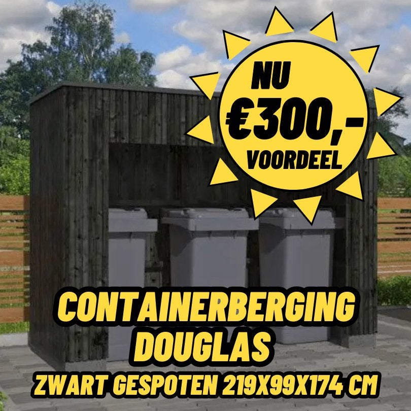 JULI DEAL! container berging | kliko ombouw | ombouw, Ophalen, Nieuw, Hout, Containerberging