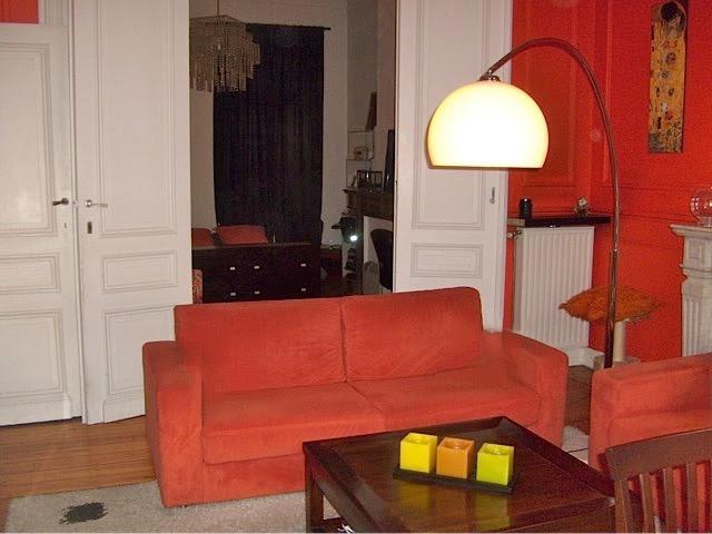 Bank + fauteuil, Huis en Inrichting, Zetels | Zetels, Ophalen, Gebruikt, Driepersoons, Rechte bank