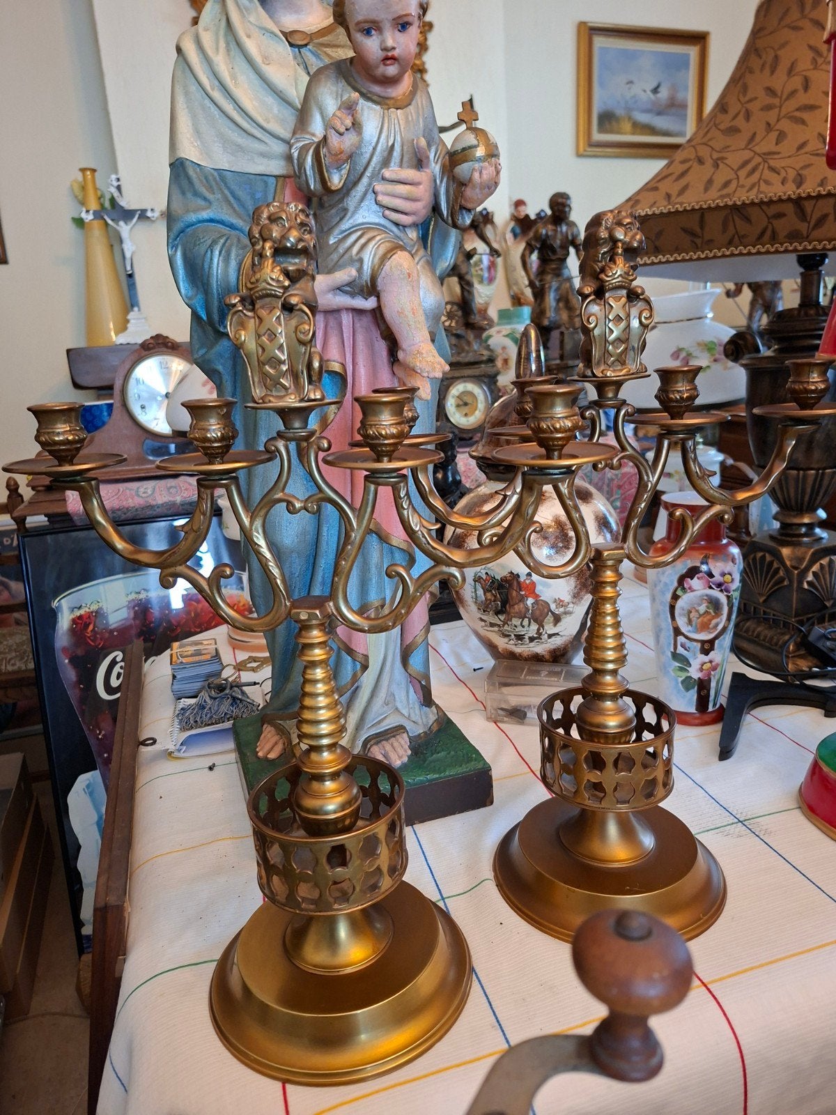 Bronzen kandelaars, Antiek en Kunst, Ophalen