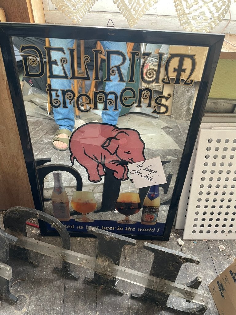 spiegel van delirium, Verzamelen, Biermerken, Ophalen, Zo goed als nieuw