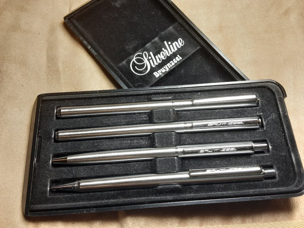 Bruynzeel Silverline set FP/RB/BP/MP, Avec boîte, Enlèvement, Utilisé, Autres marques