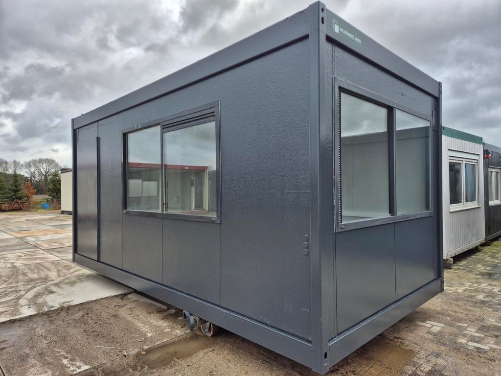 Kantoorunit woonunit bouwkeet werfkeet refter container, Ophalen