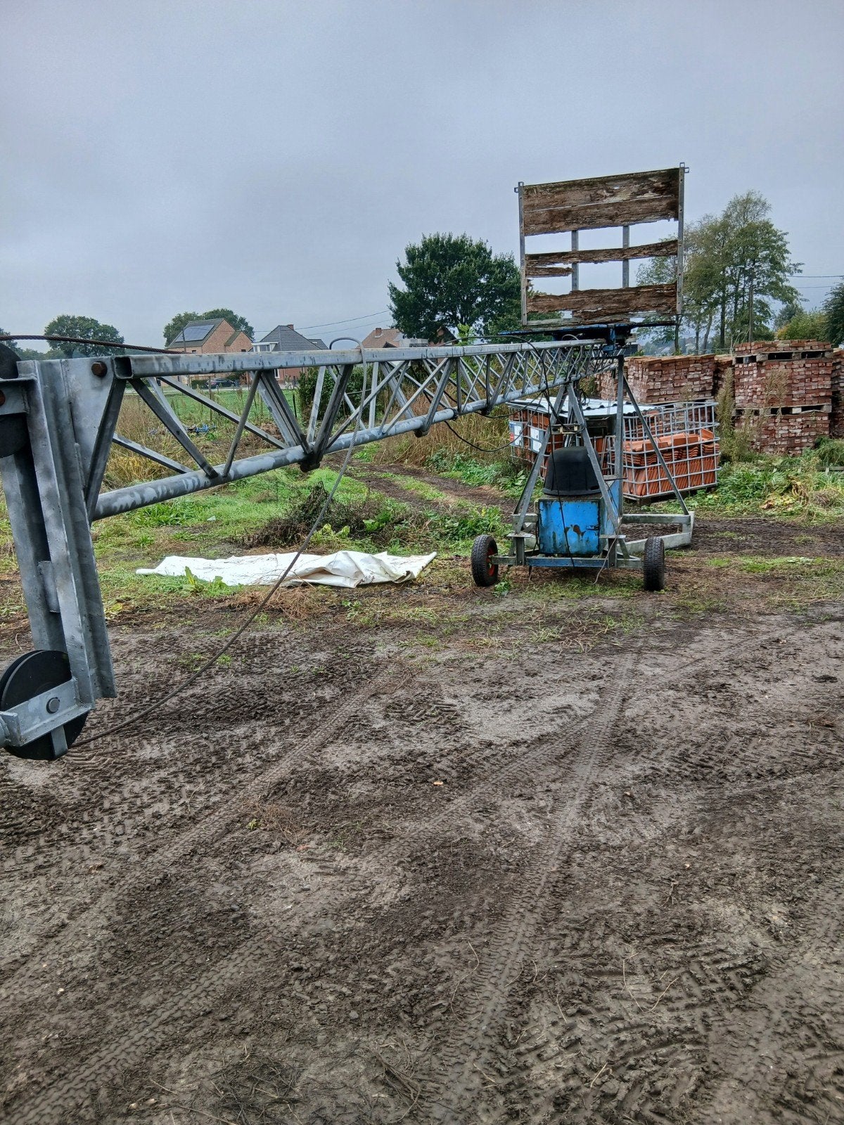 bouwlift 9 m, Enlèvement