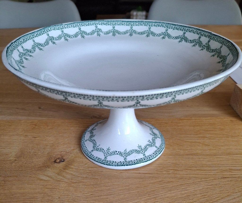 Fruit-, taartjes- of koekjesschaal of platteau, Ophalen