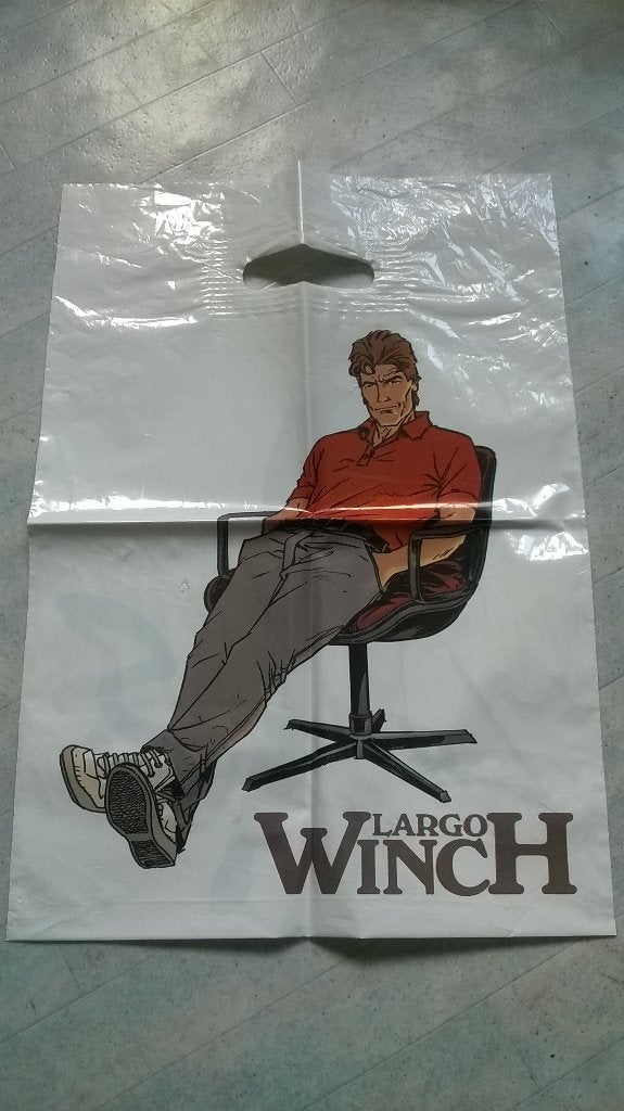 Sac en plastique Largo Winch et Lady S., Livres, P. Francq, Enlèvement ou Envoi, Une BD, Utilisé