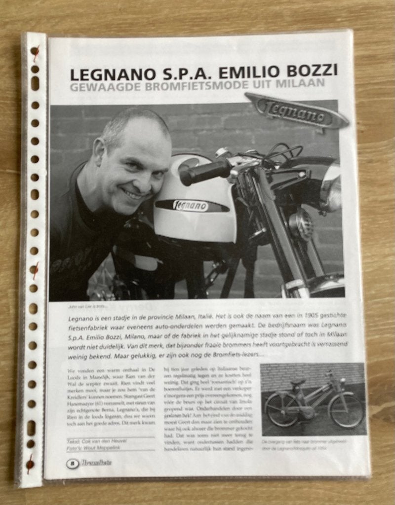 Map met documentatie Legano S.P.A. Bromfietsen / Brommers, Fietsen en Brommers, Handleidingen en Instructieboekjes, Zo goed als nieuw