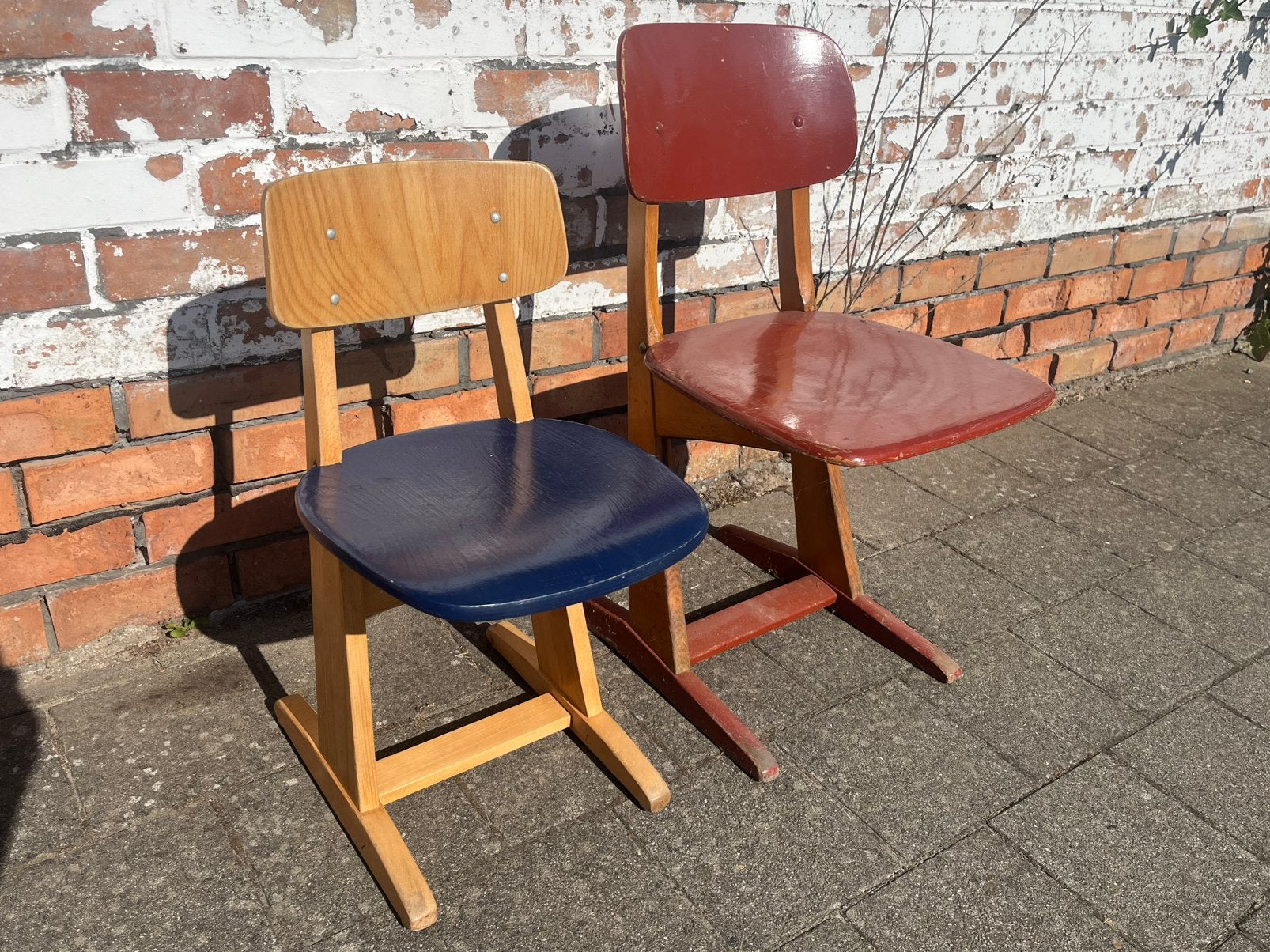 2 originele Casala houten kinderstoelen, Antiek en Kunst, Ophalen