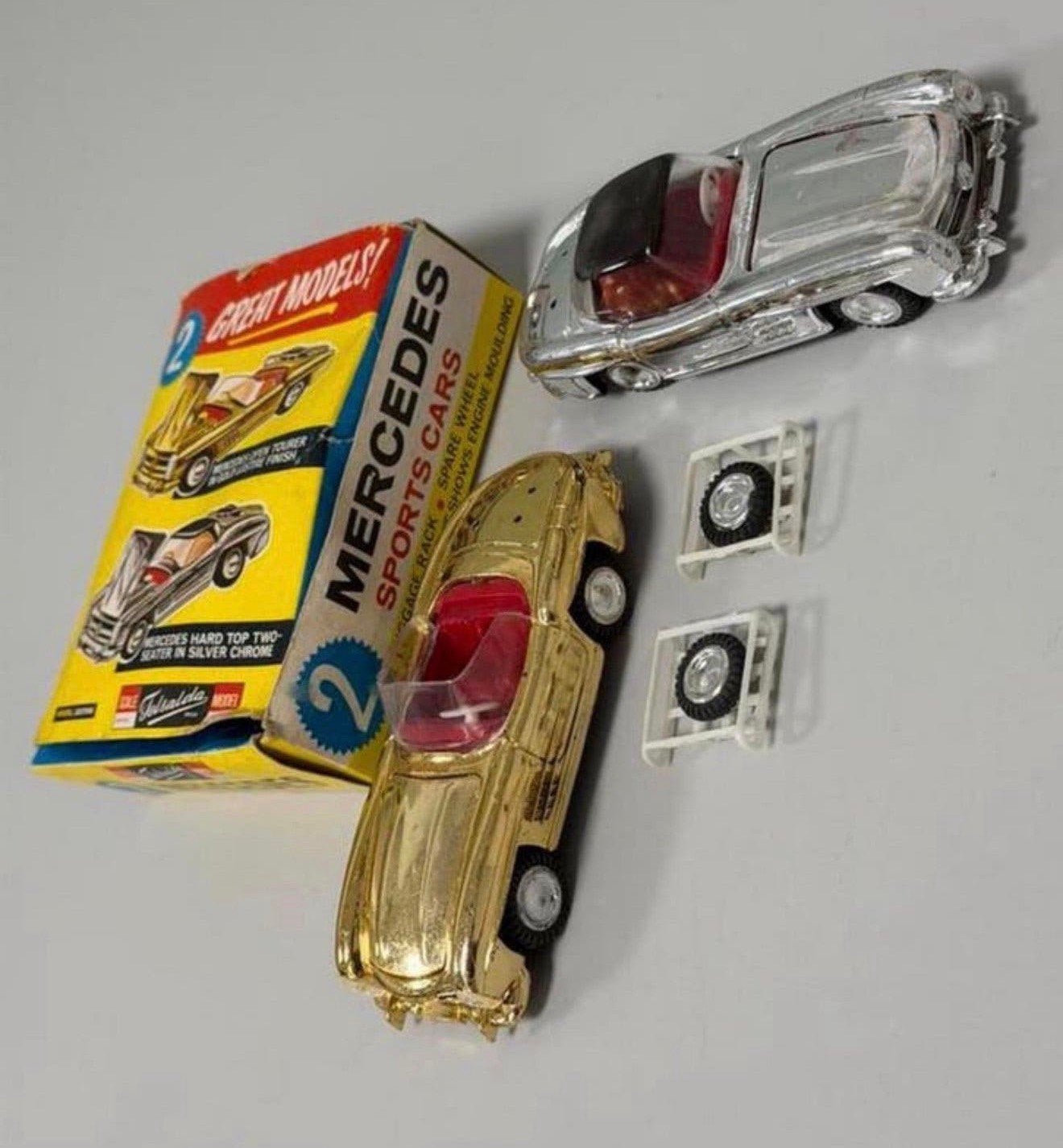 1960 Pack de deux voitures Telsalda Mercedes — MODÈLE 20706, Enlèvement ou Envoi, Comme neuf, Voiture