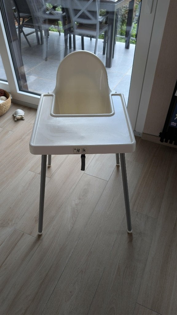 Chaise bébé IKEA + tablette, Enlèvement, Comme neuf, Autres types