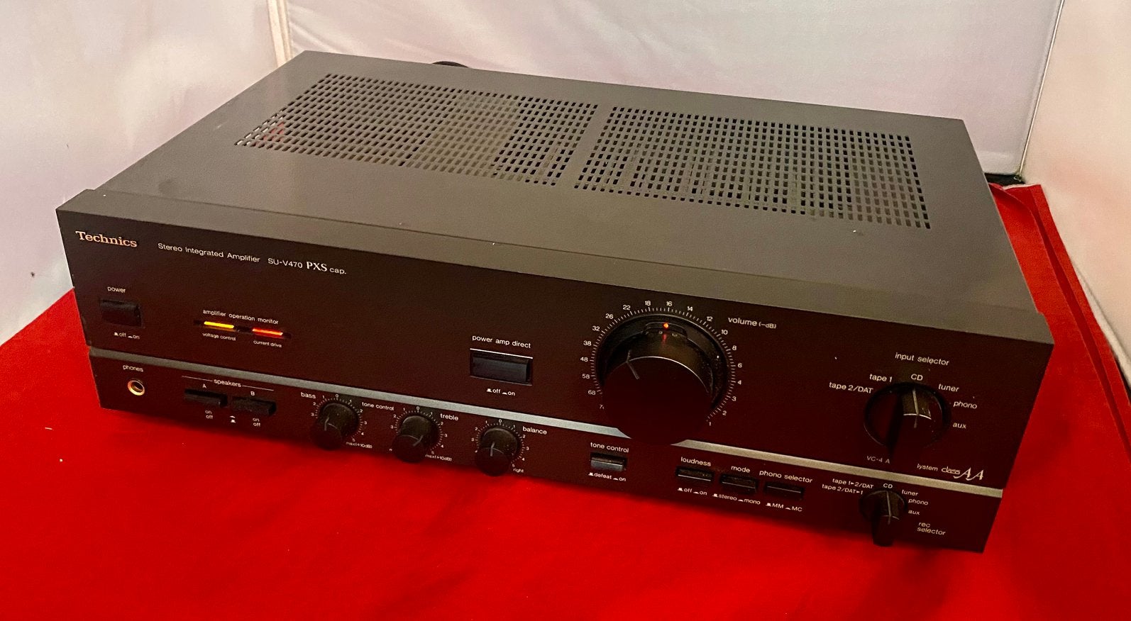 Technics SU-V470 Class AA versterker.Made In Japan 2x65 watt, TV, Hi-fi & Vidéo, Amplificateurs & Ampli-syntoniseurs, Enlèvement