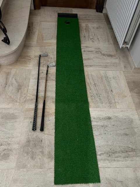 Golf trainingsmat met 2 clubs, Ophalen, Jongen of Meisje