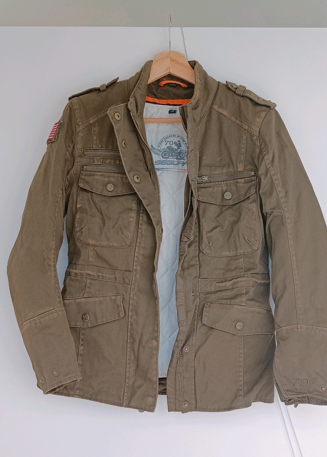 Dames Caferacer Moto vest, Kleding | Heren, Ophalen of Verzenden, Groen