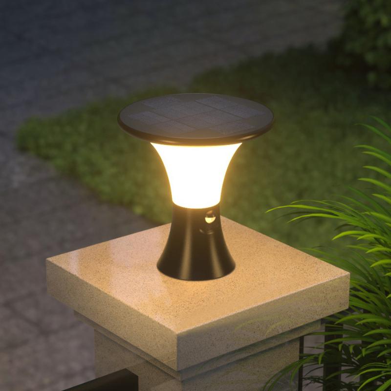 Solar buitenlamp met sensor 15W staand, wand of lantaarn, Neuf, Enlèvement ou Envoi, Appliques murales, Synthétique