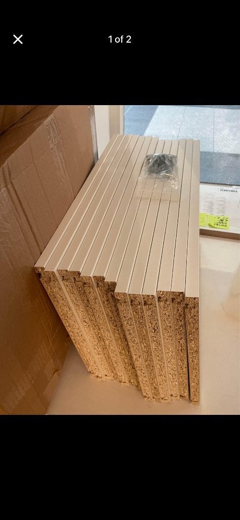 9 witte IKEA BESTA planken 56x36cm, Ophalen, Gebruikt