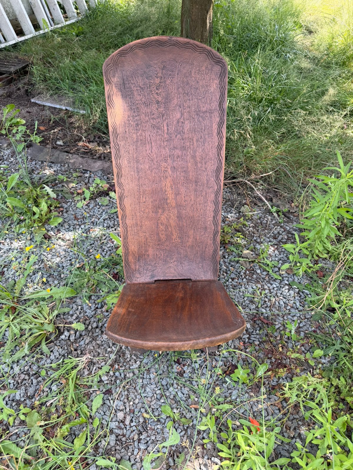 Stoel afrikaanse stijl, Tuin en Terras, Ophalen, Gebruikt
