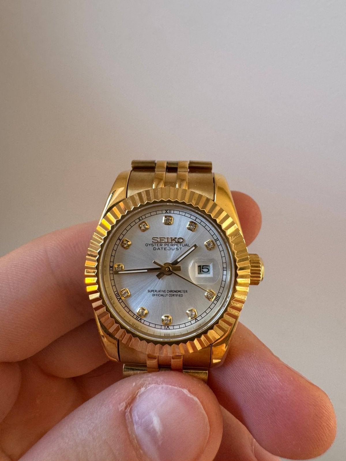Seiko Automatic No Name 30mm dameshorloge, Handtassen en Accessoires, Horloges | Dames, Ophalen of Verzenden, Zo goed als nieuw