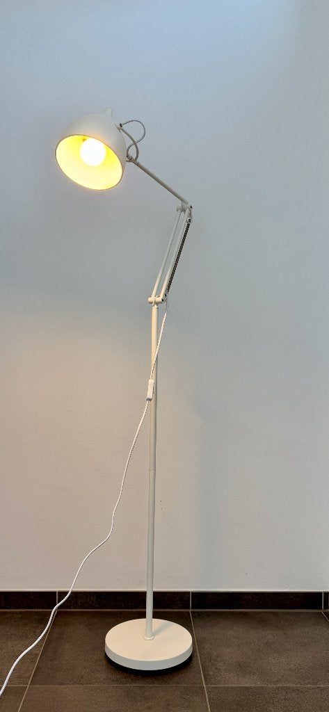 IKEA staande leeslamp – wit, Ophalen, Kunststof, 100 tot 150 cm, E27 (groot)