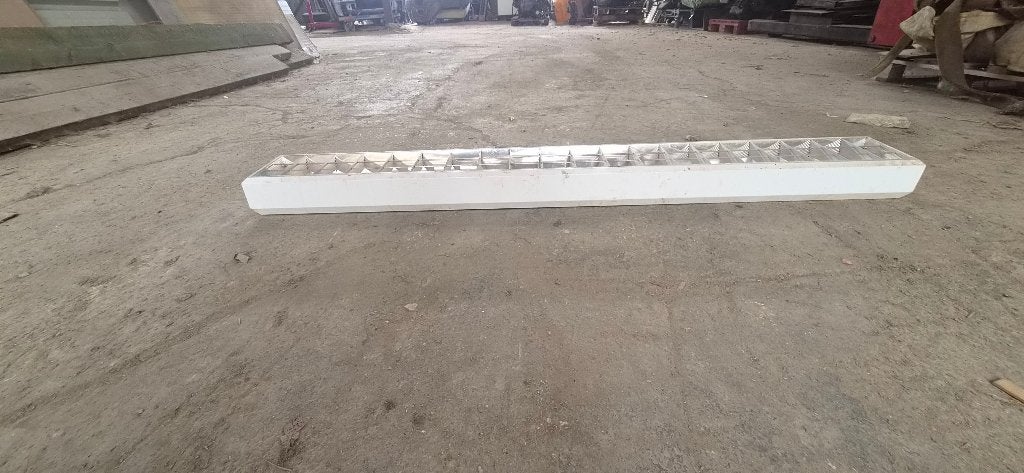 APPLIQUE LUMINAIRE PLAFONNIER DOUBLE NEONS, Blanc, Industriel, Enlèvement, Utilisé